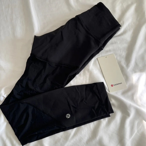 🆕🖤 Lululemon Wunder Train Mesh High Rise Tight 25” Black - Picture 1 of 12